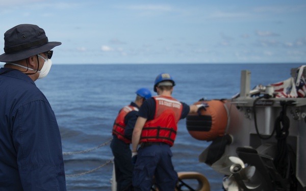 The U.S. Coast Guard Cutter Mohawk (WMEC 913) Supports Operation Martillo