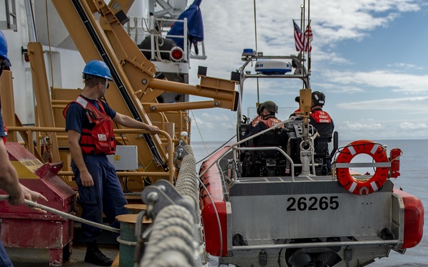 The U.S. Coast Guard Cutter Mohawk (WMEC 913) Supports Operation Martillo