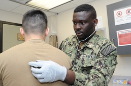 Two Corpsman at NBHC Whiting Field Complete Navy COOL Certifications
