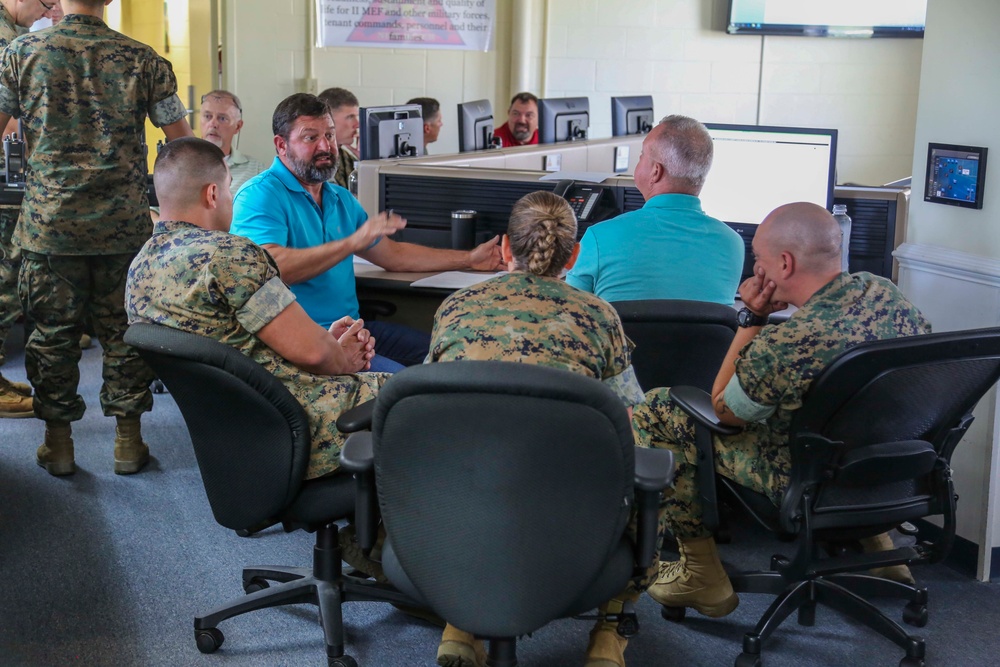 Destructive weather drills on Camp Lejeune, New River