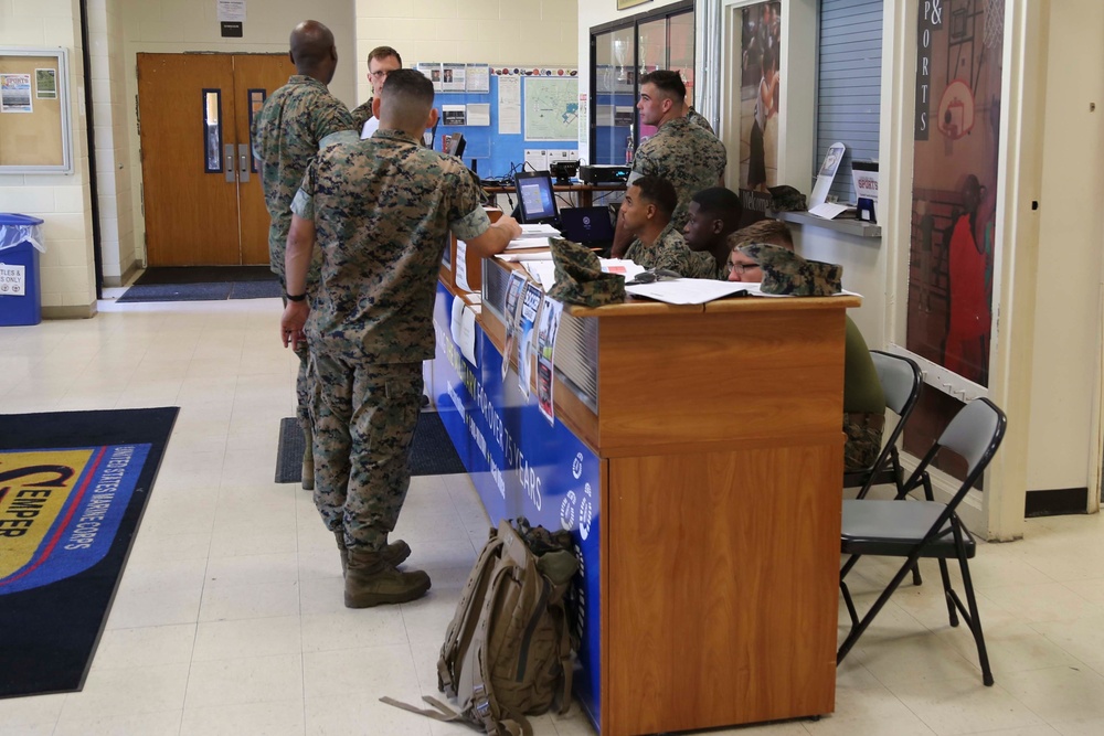 Destructive weather drills on Camp Lejeune, New River