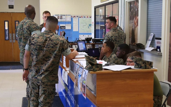 Destructive weather drills on Camp Lejeune, New River