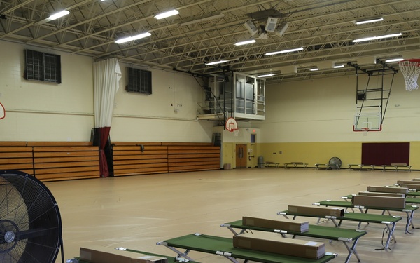Destructive weather drills on Camp Lejeune, New River