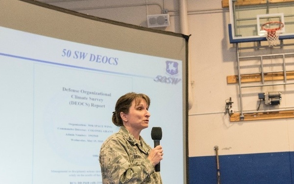 Defense organizational climate survey results strengthen 50th SW