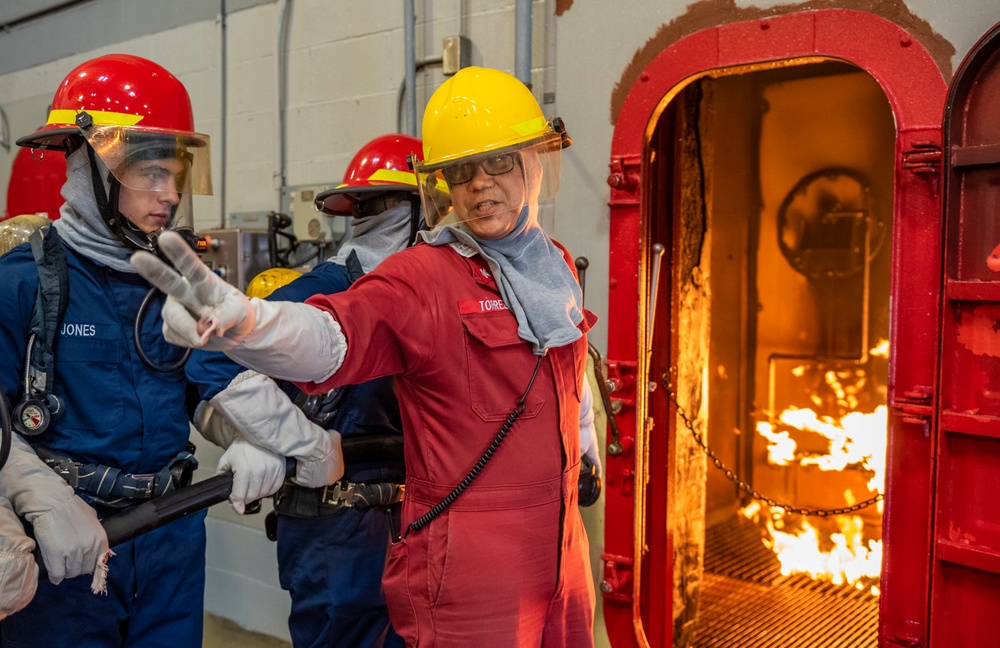 Recruit Training Command USS Chief Fire Fighter Trainer