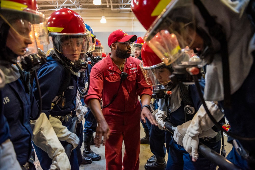 Recruit Training Command USS Chief Fire Fighter Trainer