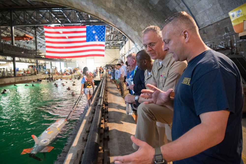 Rear Adm. Ver Hage visits the submarine races