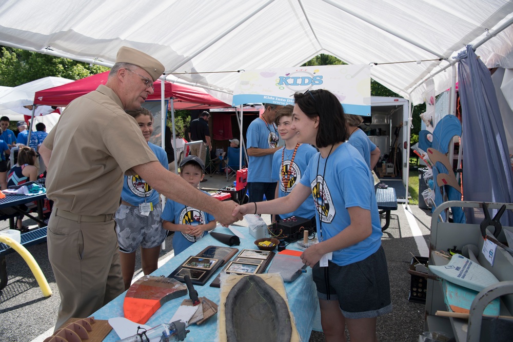 Rear Adm. Ver Hage visits the races