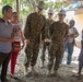 Marines visit project site