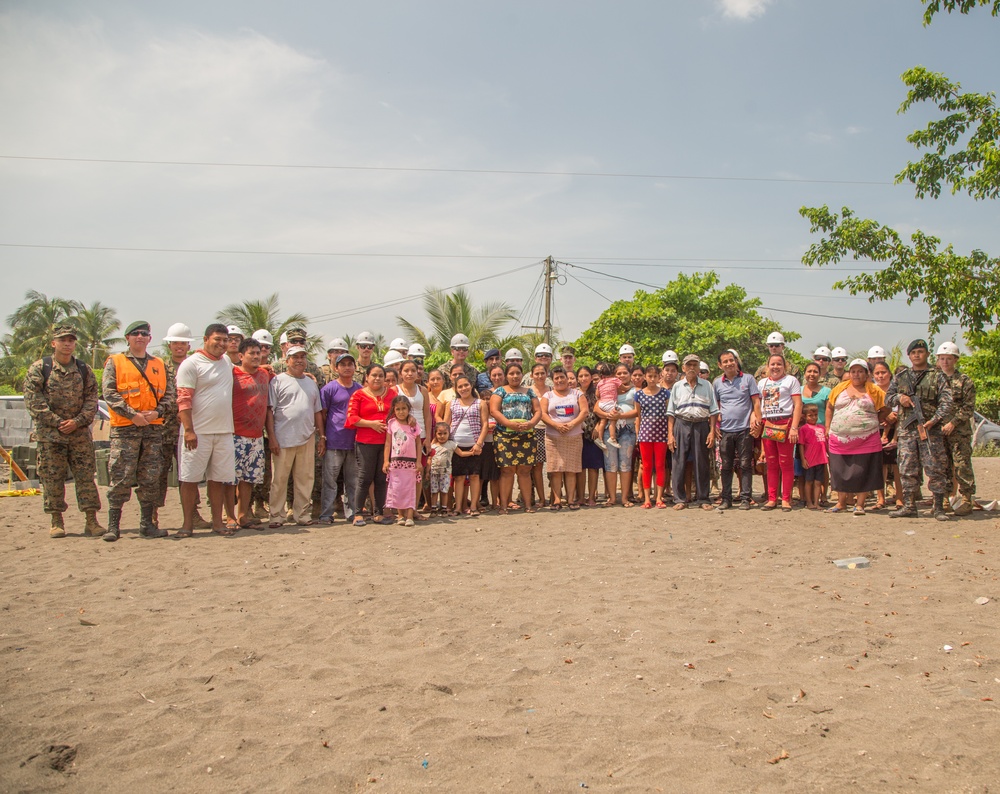 Marines visit project site
