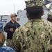 U.S. Sailors assigned to Fleet Surgical Team Three receive a pre-drill brief aboard  USS New Orleans