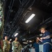 U.S. Sailors assigned to Fleet Surgical Team Three receive a pre-drill brief aboard USS New Orleans