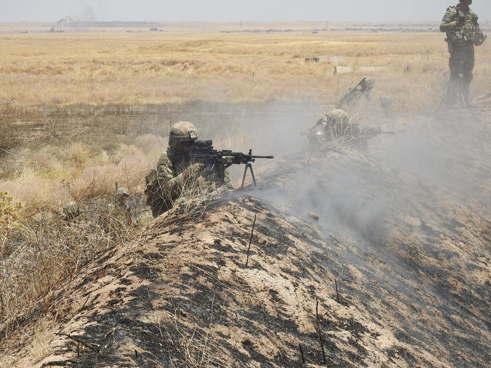 Bastogne Soldiers Conduct Live Fire Exercise In Iraq