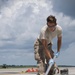 Grand Forks Air Force Base flightline undergoes pavement touch-ups