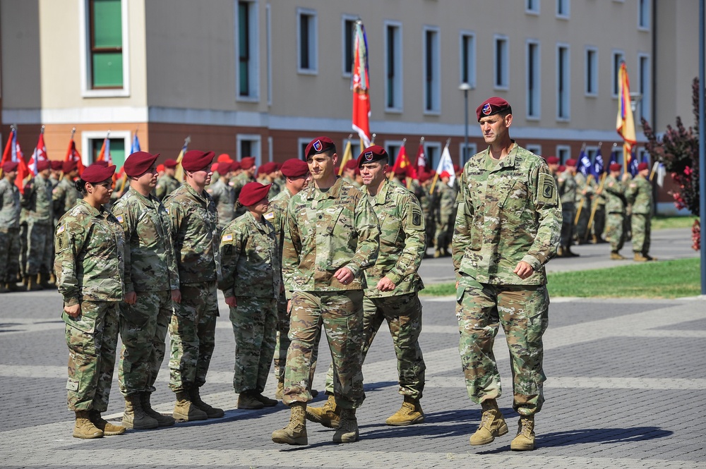 Deputy Commander Leads Review of Sky Soldier Formation