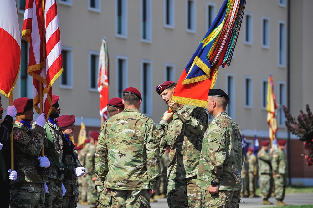 Commander Receives Colors One Last Time