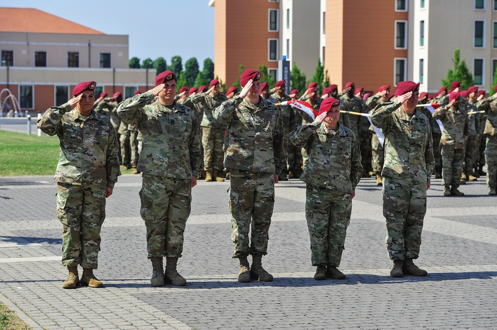 Staff Renders Salute During Ceremony