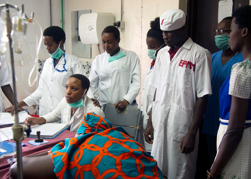 CJTF-HOA, Kamenge Military Hospital partner for Ebola prevention