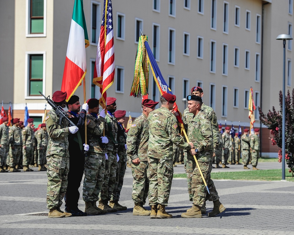 173rd Commander Receives Colors