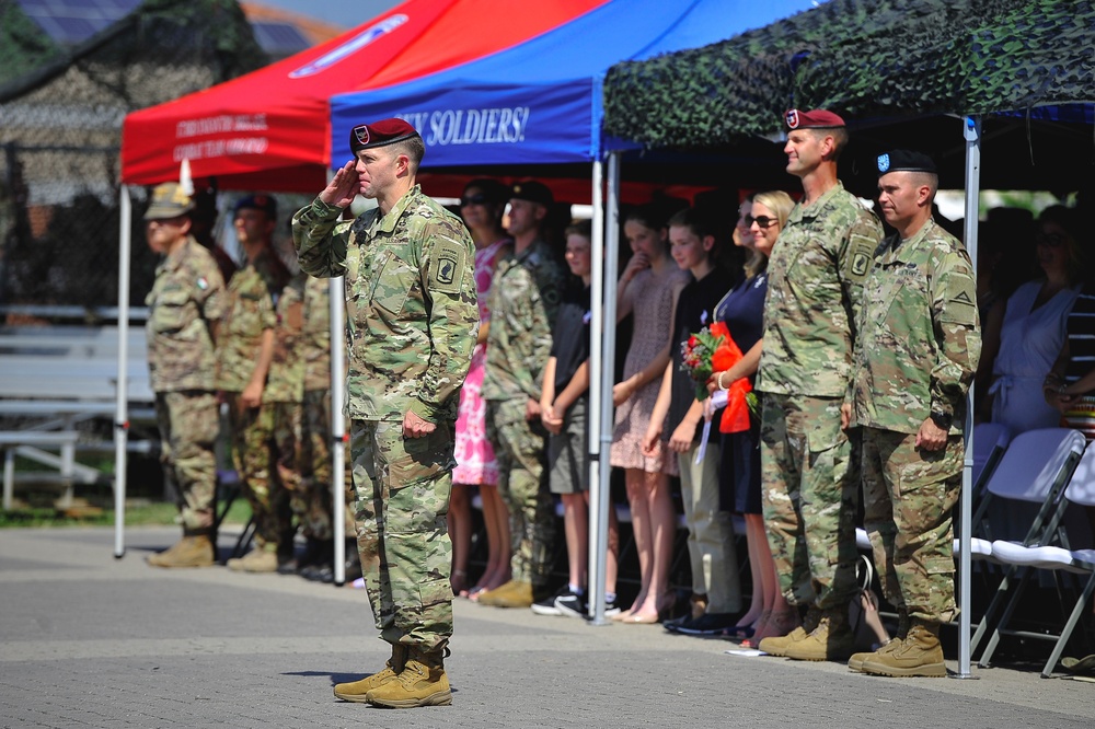 173rd Commander Renders First Salute as Bayonet Six