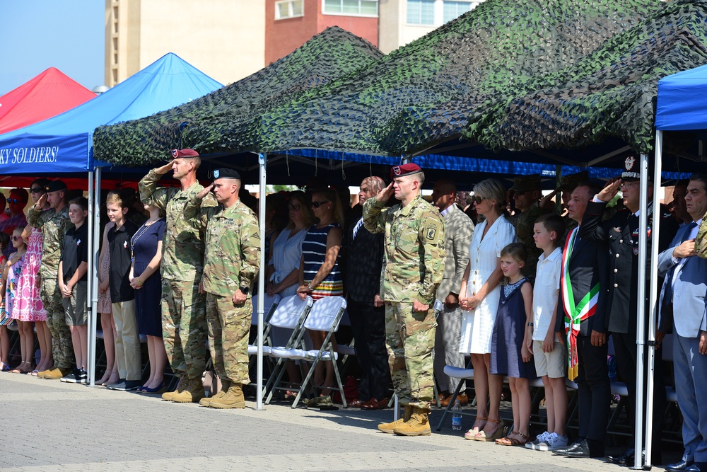 173rd Airborne Brigade, Change of Command Ceremony, June 27, 2019.