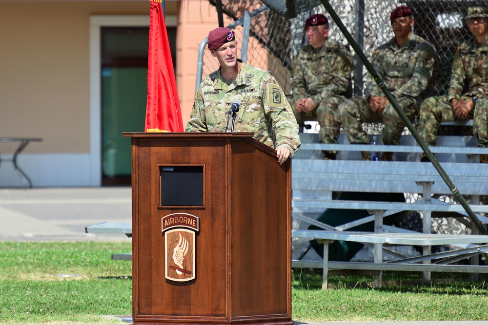 173rd Airborne Brigade, Change of Command Ceremony, June 27, 2019.