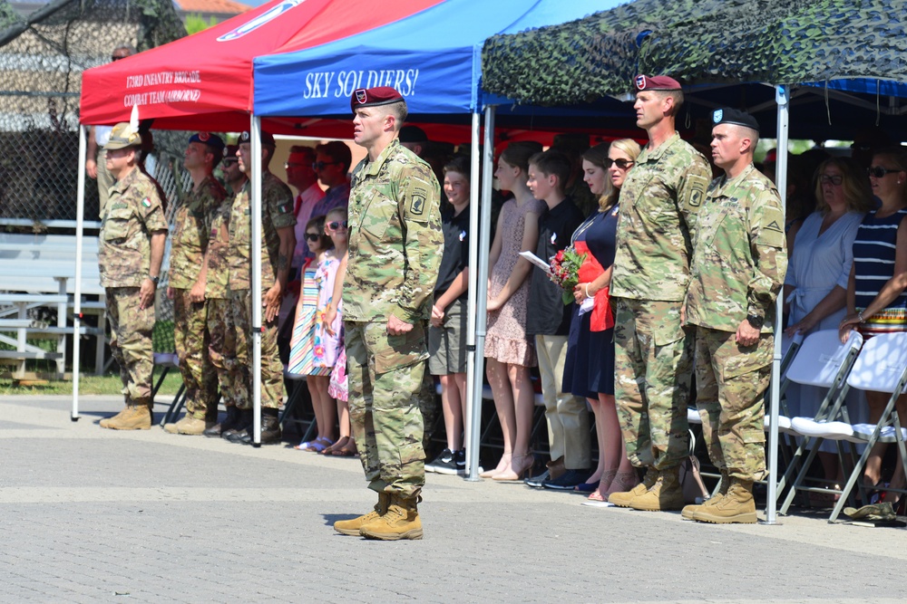 173rd Airborne Brigade, Change of Command Ceremony, June 27, 2019.