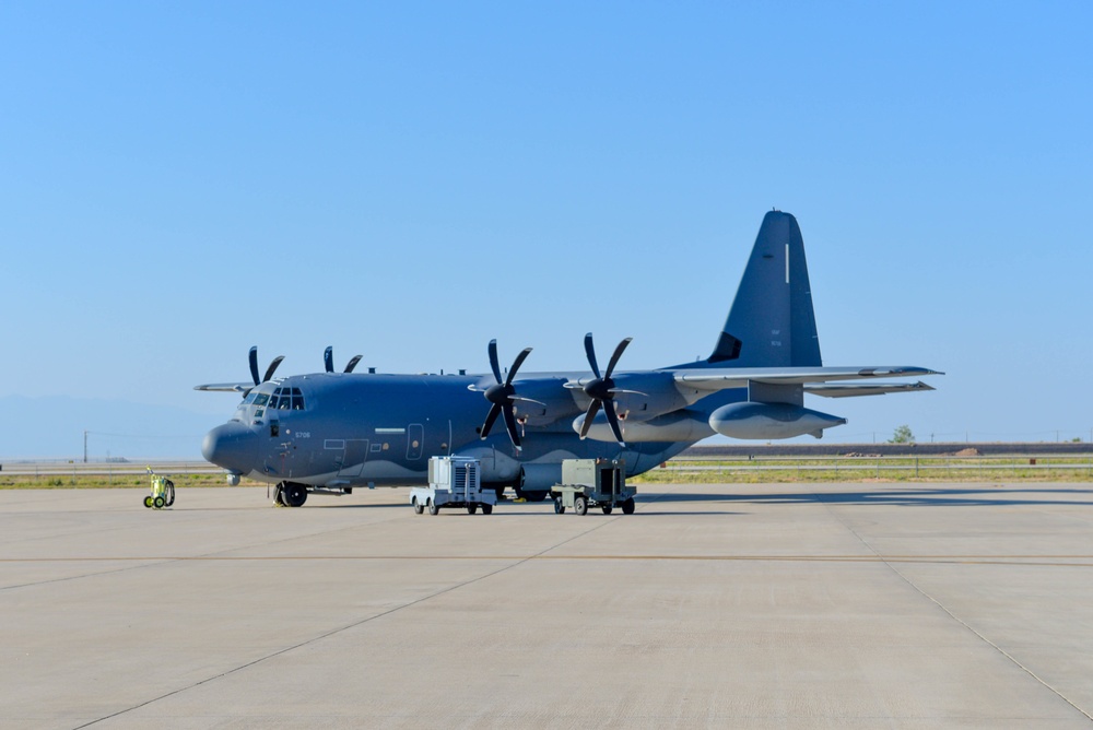 The 150th Operations Wing train with the C-130