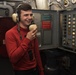 Nimitz Sailor Operates Sound-Powered Phone