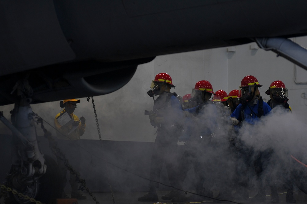 Nimitz Sailors Participate in a Drill