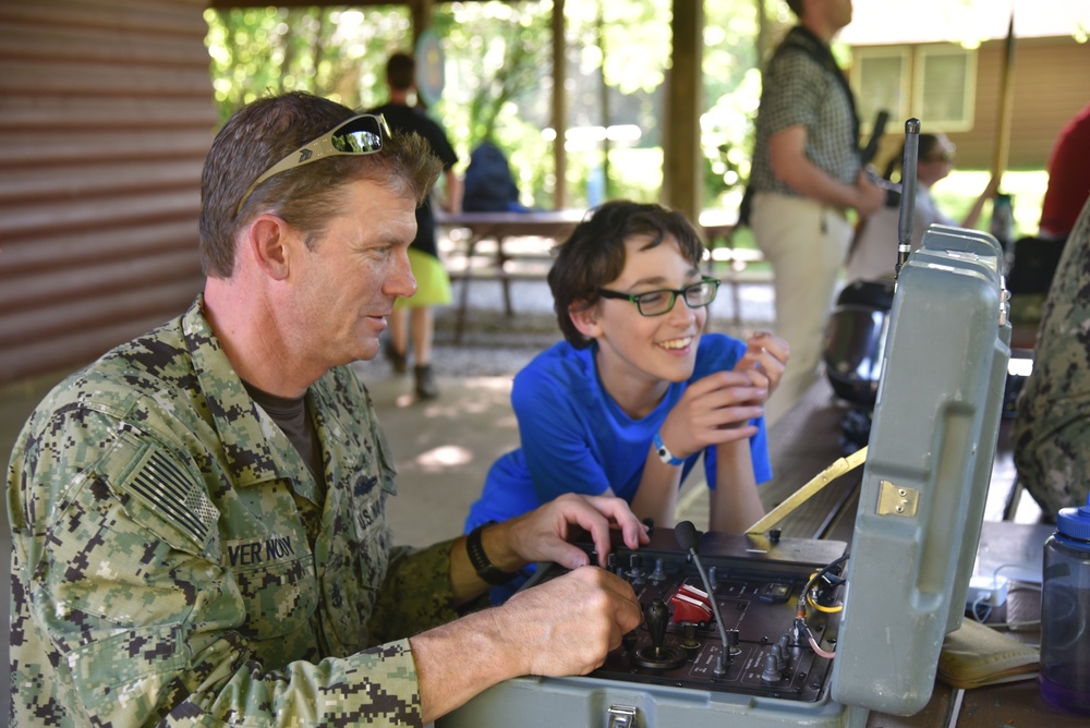Sailors Visit Boy Scouts During Navy Week