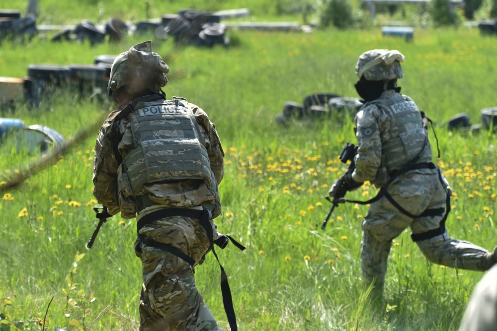 354th SFS, MDG Airmen train to save lives under fire