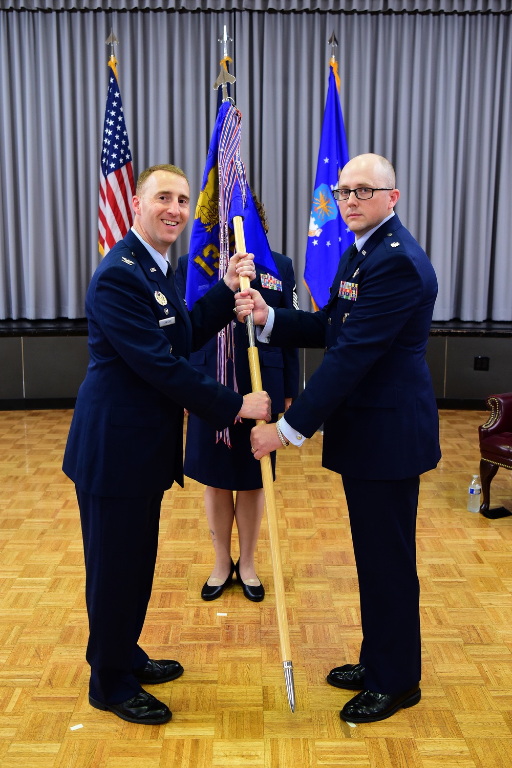 Clear space warning squadron welcomes new leader