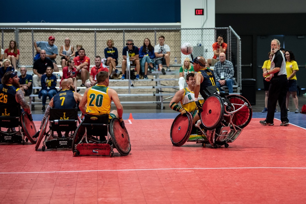 Team Navy Wheelchair Rugby team at Warrior Games 2019