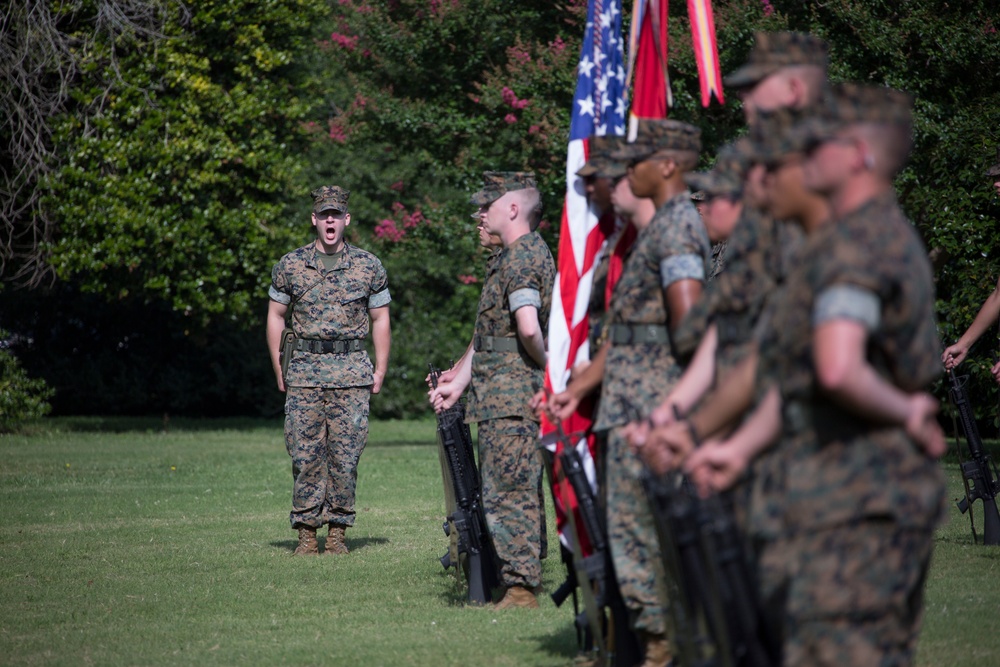 Headquarters and Service Battalion, U.S. Marine Corps Forces Command Change of Command