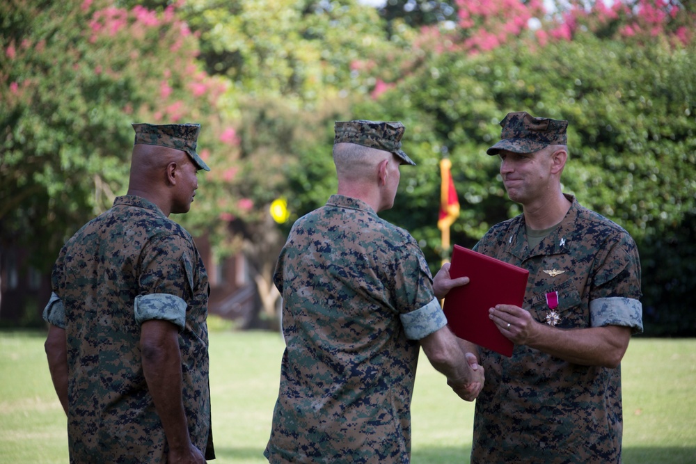 Headquarters and Service Battalion, U.S. Marine Corps Forces Command Change of Command