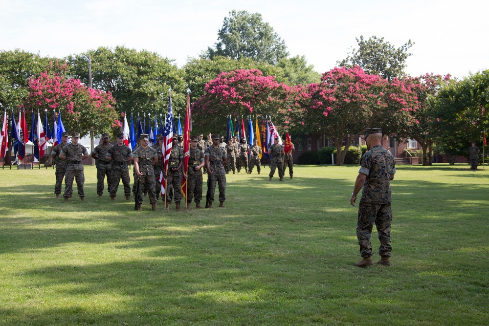 Headquarters and Service Battalion, U.S. Marine Corps Forces Command Change of Command