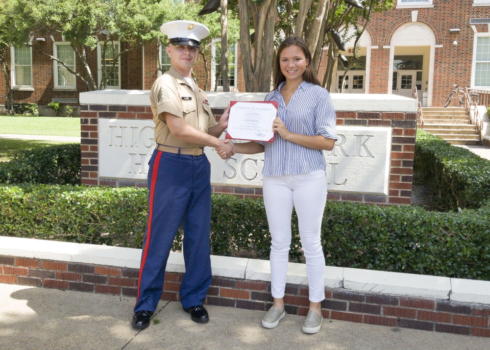 Highland Park student selected for Marine Corps summer program