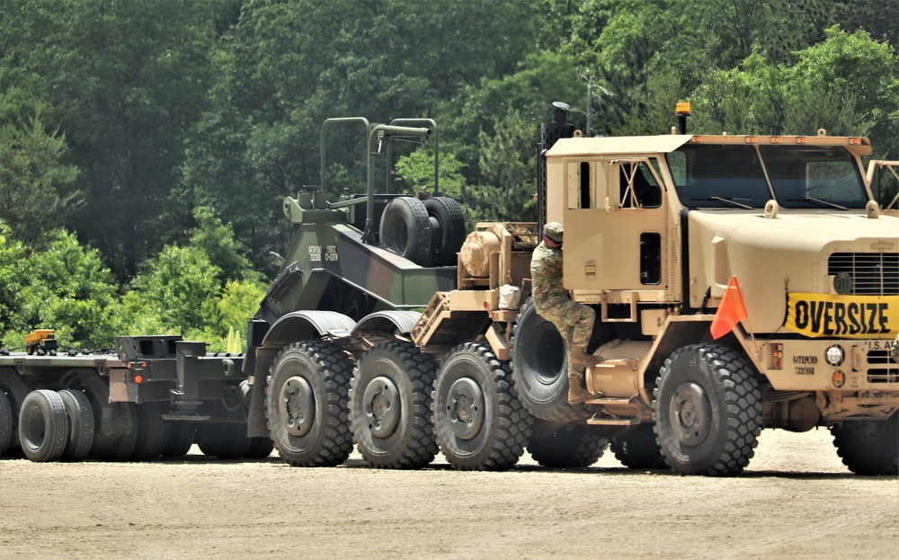 Wisconsin Guard Soldiers participate in driver training at Fort McCoy