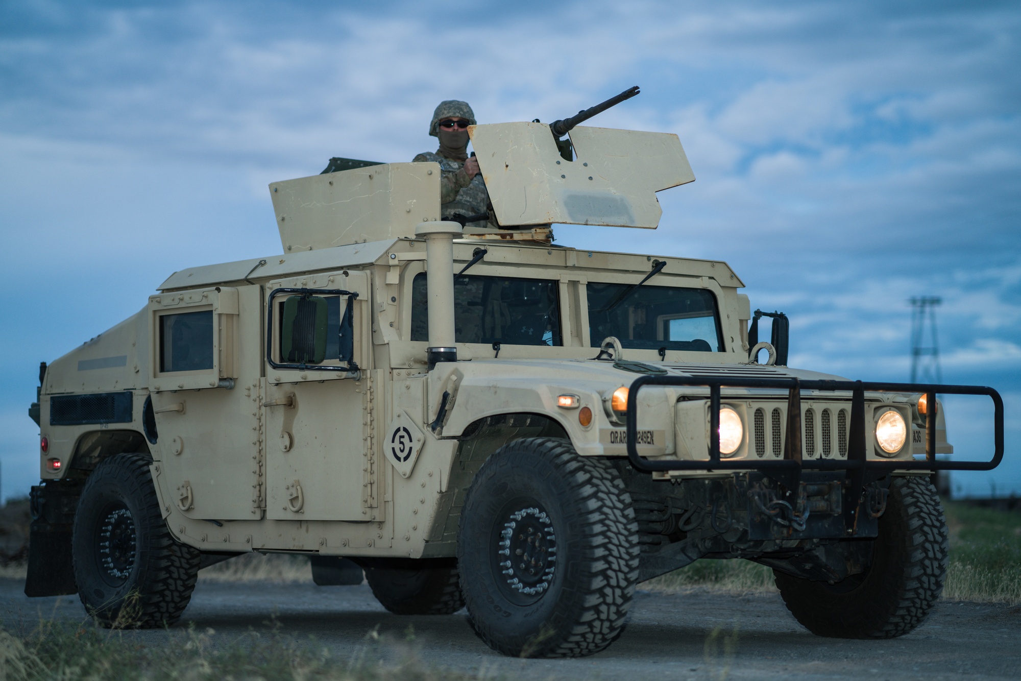 DVIDS - Images - Soldier Controls .50 Cal Machine during Perimeter