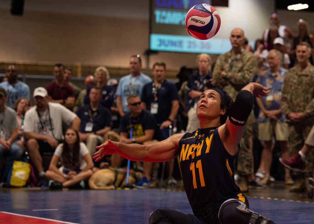 Team Navy sitting volleyball team at Warrior Games 2019