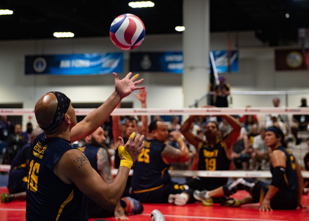 Team Navy sitting volleyball team at Warrior Games 2019