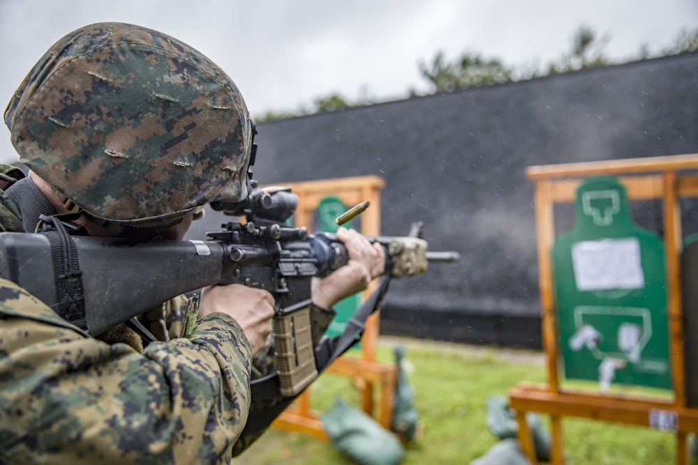Standby, Contact! | 3rd MLG Marines engage in combat marksmanship drills
