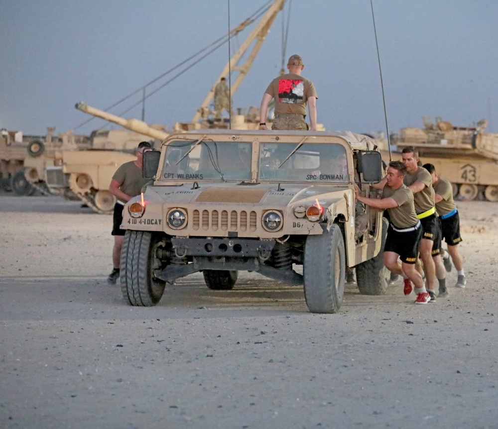 4-10 CAV Conducts Spur Ride While Deployed in Kuwait