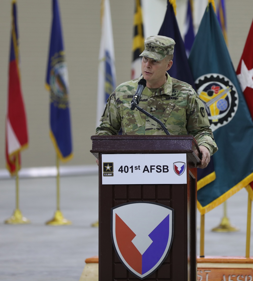 401 Army Field Support Brigade Change of Command