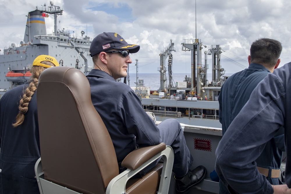 USS MOMSEN Conducts in Replishment-at-Sea