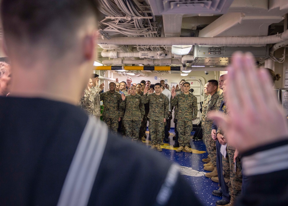 11th MEU Celebrates Hospital Corps Birthday aboard USS John P. Murtha