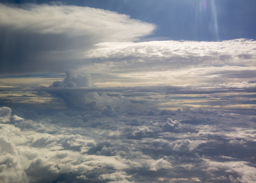 Storm clouds over the Gulf of Mexico