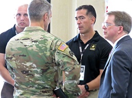 Providing one-on-one physical therapy to Team Army at DoD Warrior Games