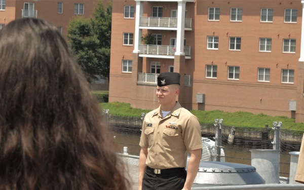 Re-enlistment ceremony